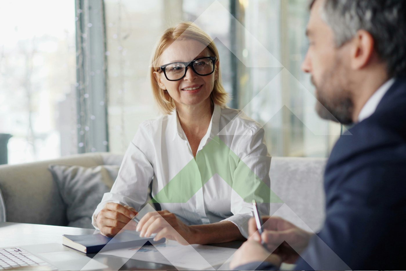 An Equity & General financial planner meeting a client