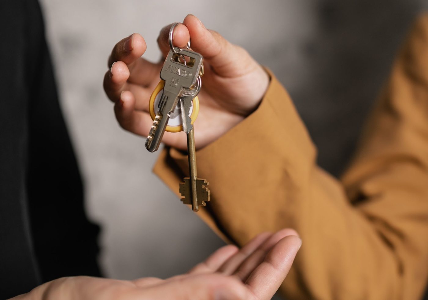 Keys handed over at a completion